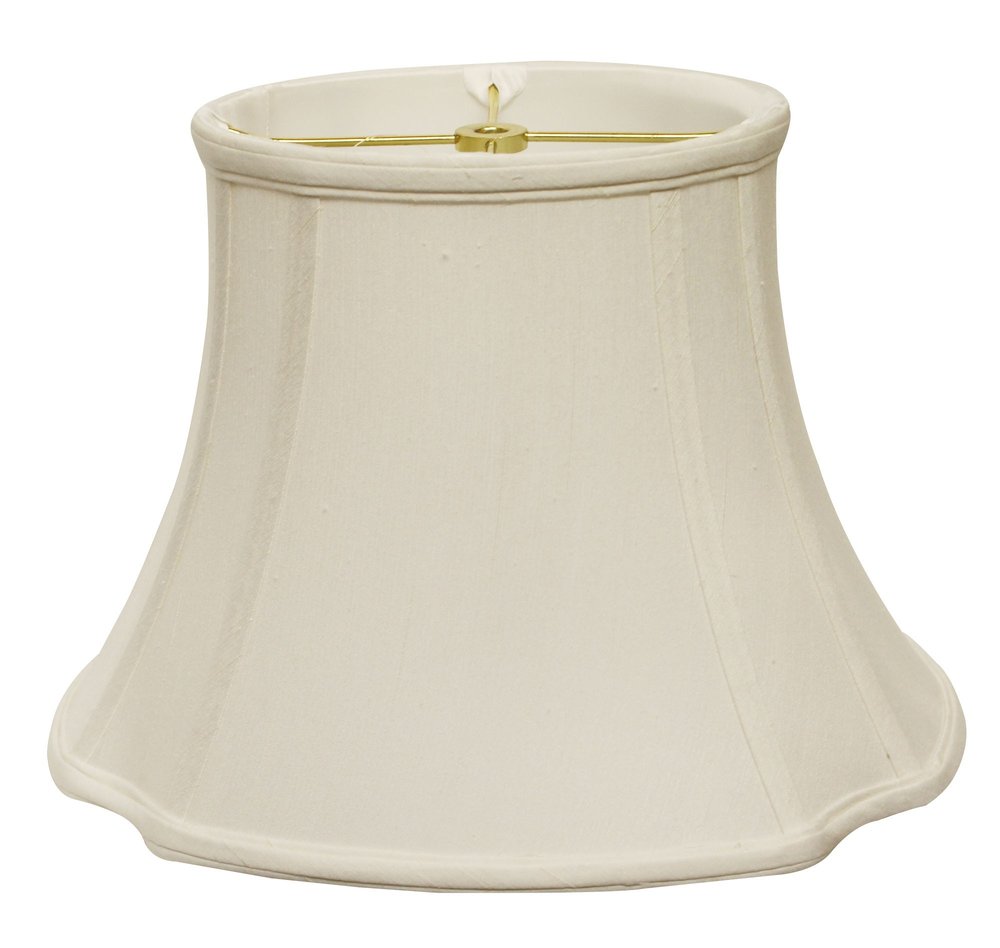 Cream Monay Shantung Silk Oval