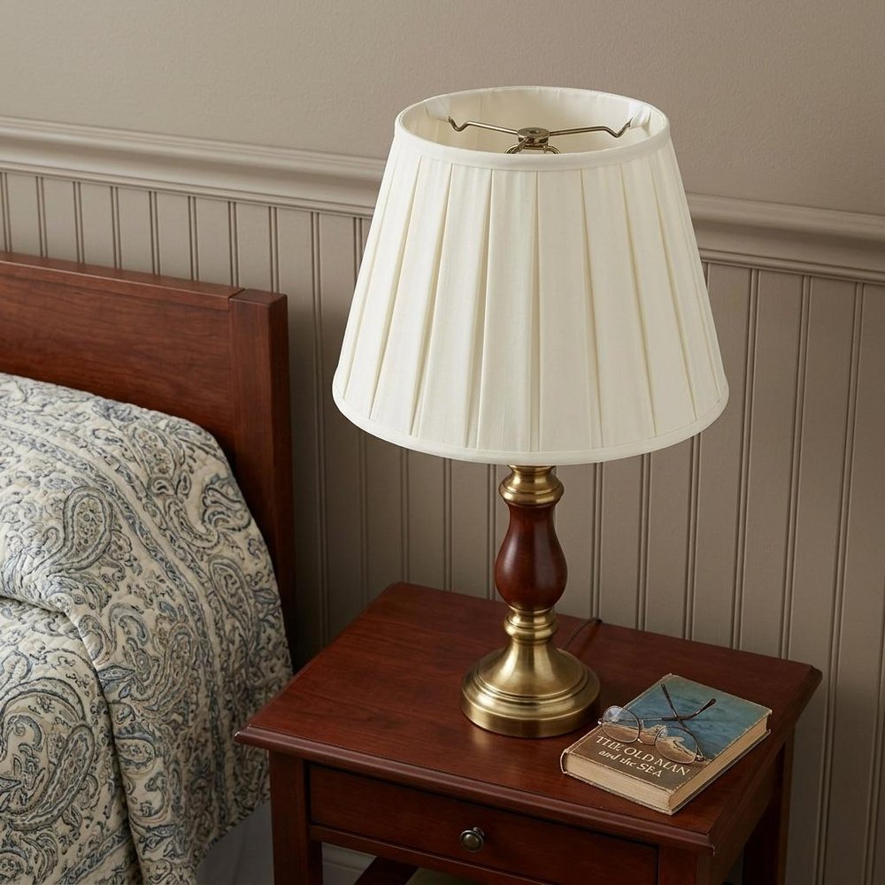 Ivory Shantung Silk Empire Lamp Shade