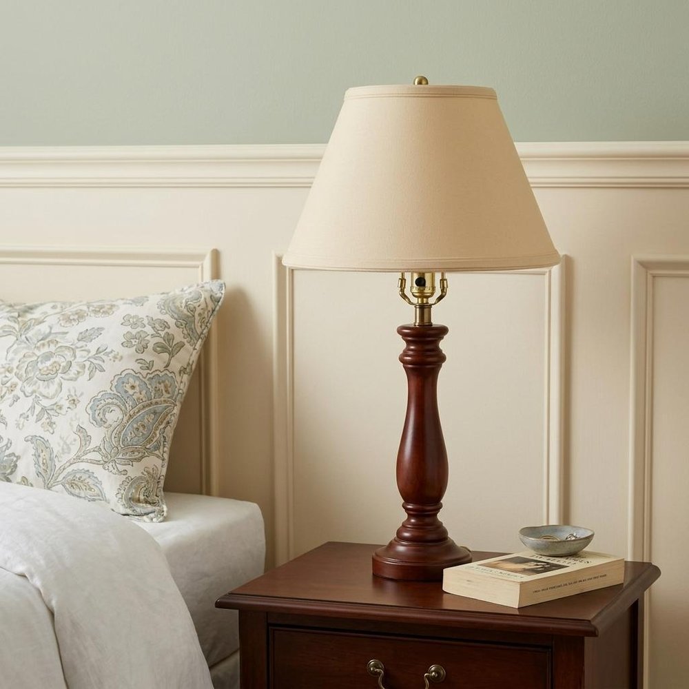 Beige Linen Empire Lamp Shade
