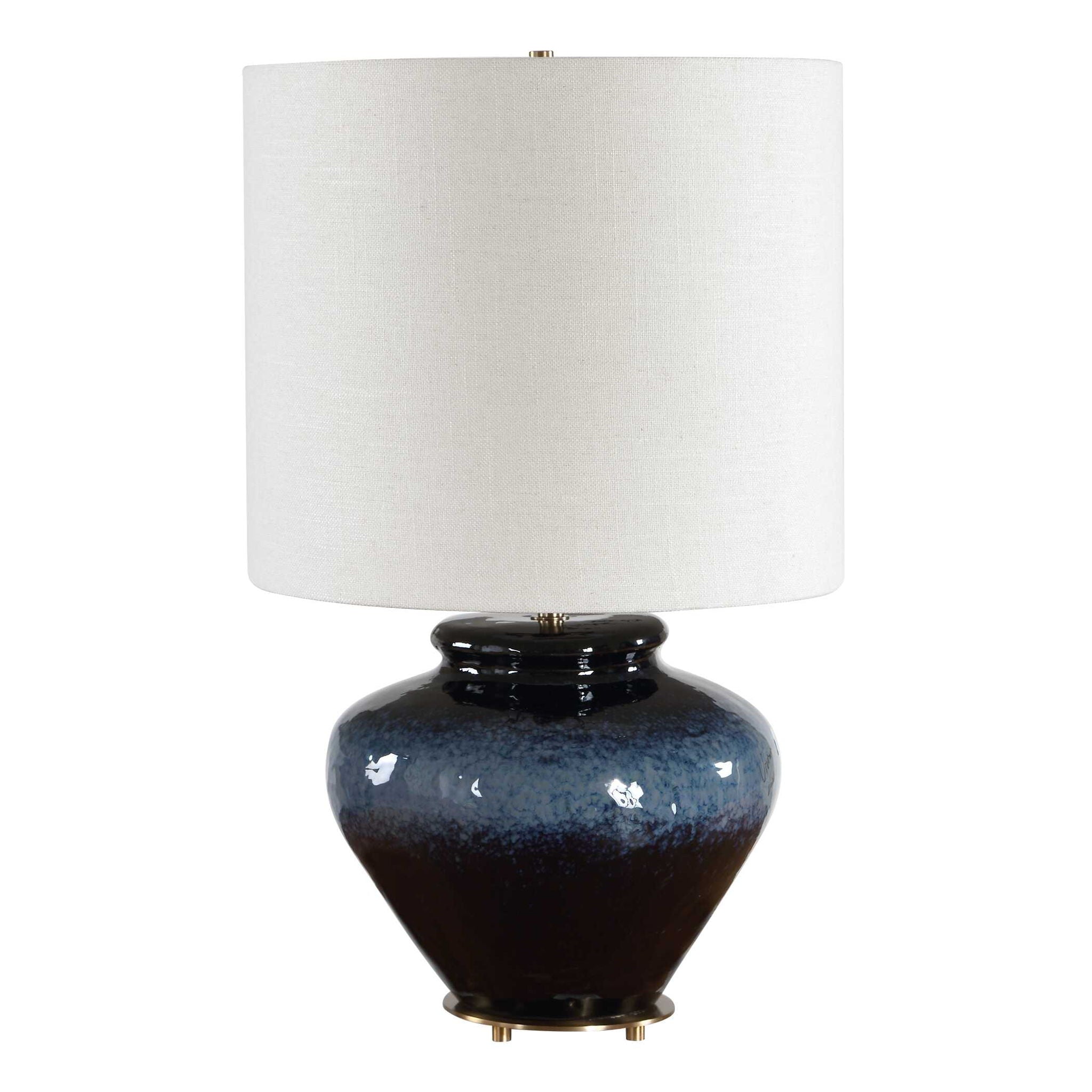 Andrus - Glaze Table Lamp - Blue