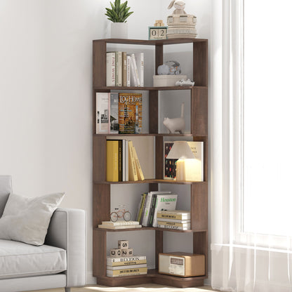 L-Shaped Design Corner Bookshelf