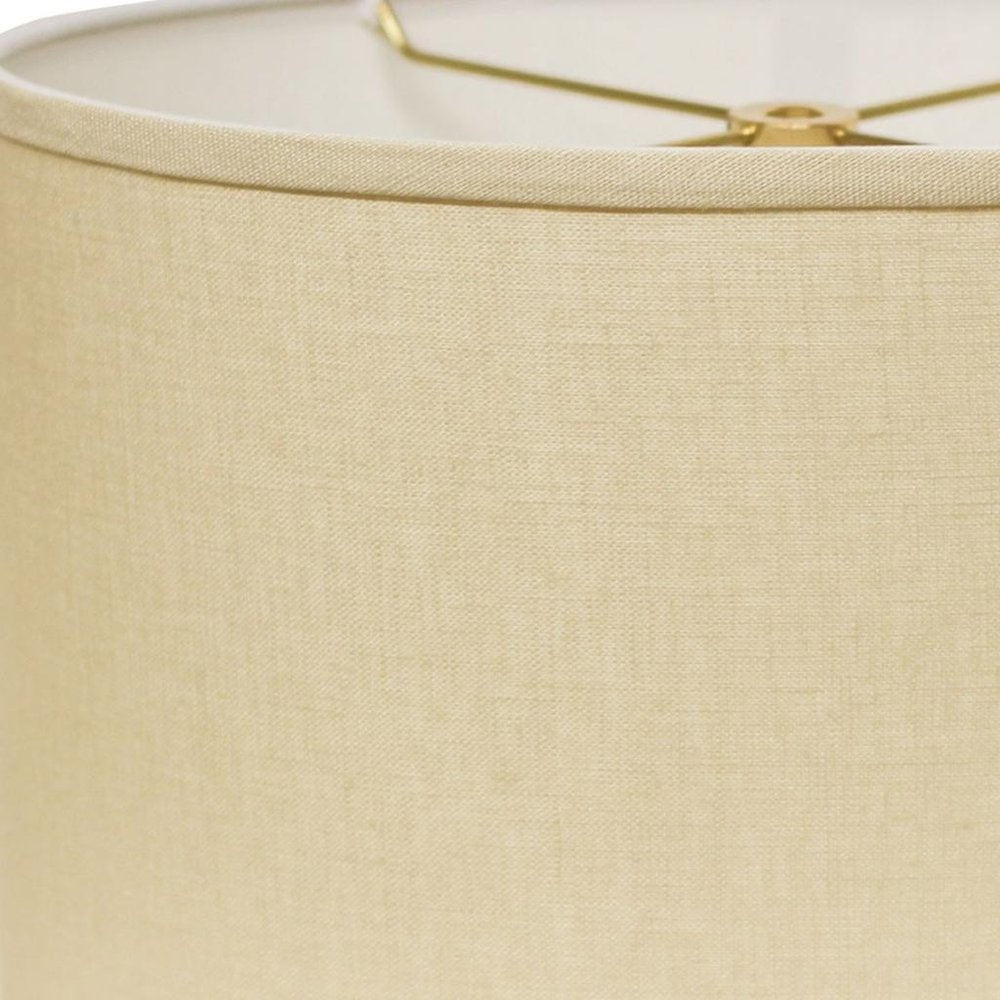 Beige Linen Oval Lamp Shade