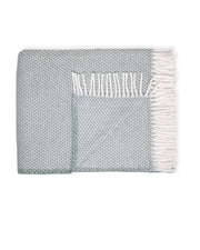 55" X 70" Sage Cotton Blend Woven Throw Blanket
