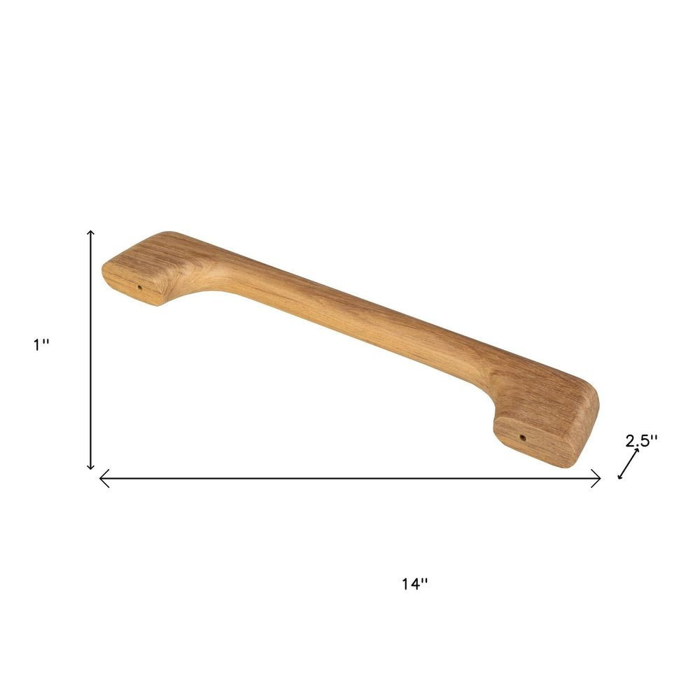14" Traditional Solid Teak Towel Bar