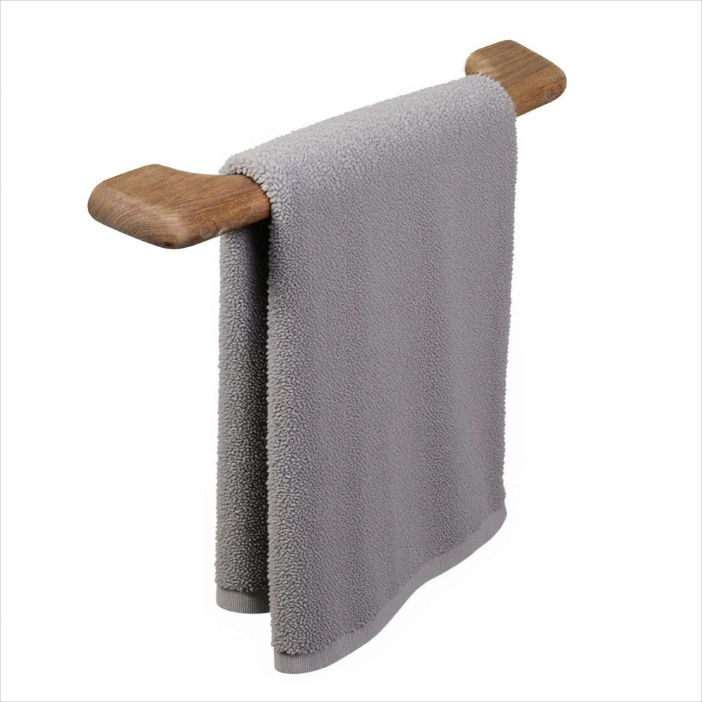 14" Traditional Solid Teak Towel Bar