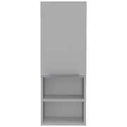 12" White Laminate Accent Cabinet With Two Shelves