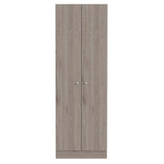 71" Light Gray Wood Pantry Or Storage Closet