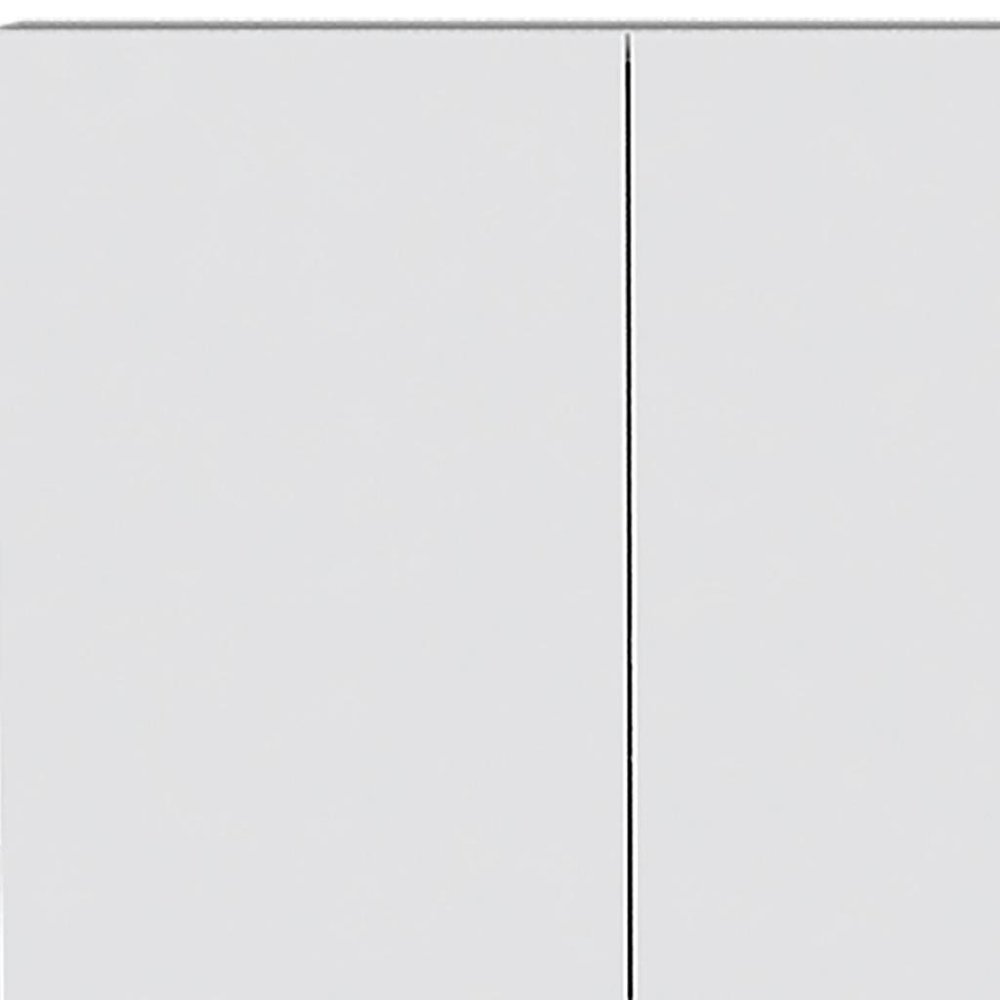 71" White Wood Two Door Pantry Or Storage Closet