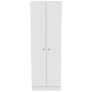 71" White Wood Two Door Pantry Or Storage Closet