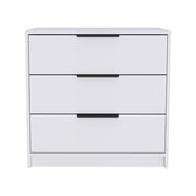 28" White Three Drawer Standard Chest