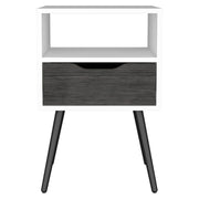 25" Wood One Drawer Nightstand