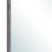 35" Dark Gray Wood Framed Accent Mirror