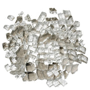 Clear Round Reflective Fire Pit Glass