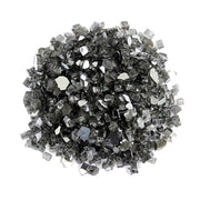 Black Round Reflective Fire Pit Glass