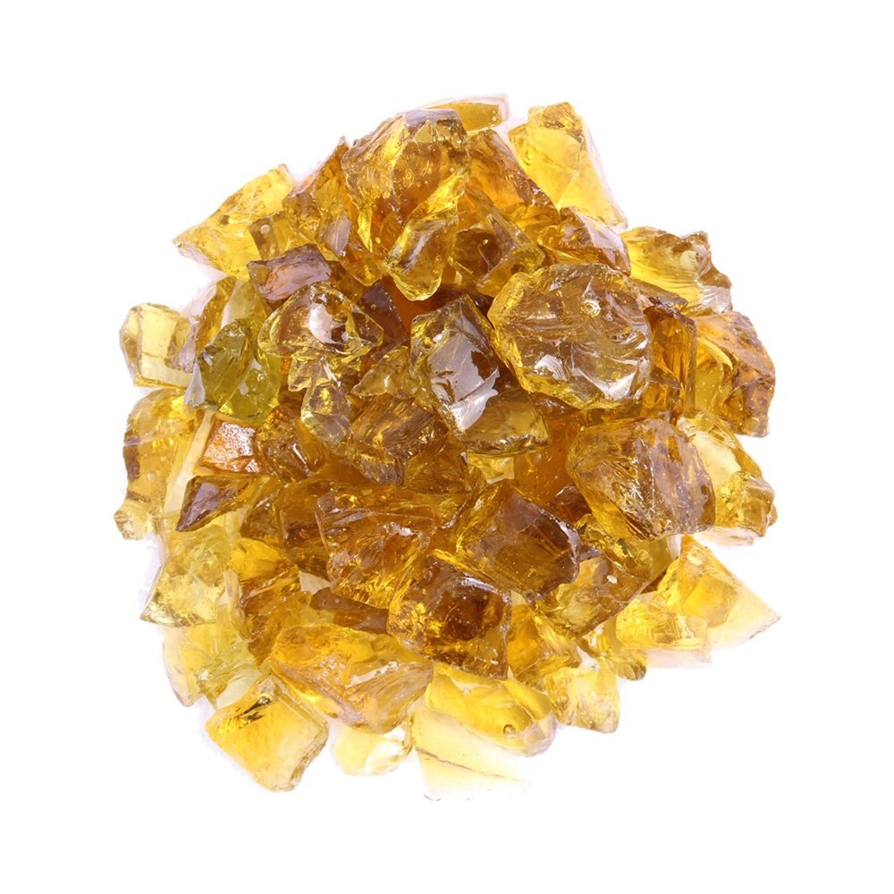 Chestnut Round Reflective Fire Pit Glass
