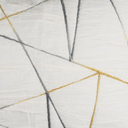 Gray And Ivory Abstract King Quilt