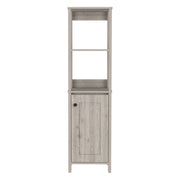 16" Light Gray Wood Freestanding Single Door Bathroom Vanity
