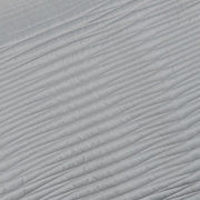 92" X 90" Gray Geometric Cotton Quilt