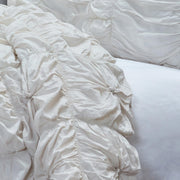 Natural Twin Cotton Blend Washable Polyester Down Alternative Comforter Set With Two Shams
