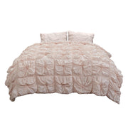 Pink Twin Cotton Blend Washable Polyester Down Alternative Comforter Set With Sham