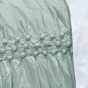 92" X 106" Blue Striped Cotton Quilt