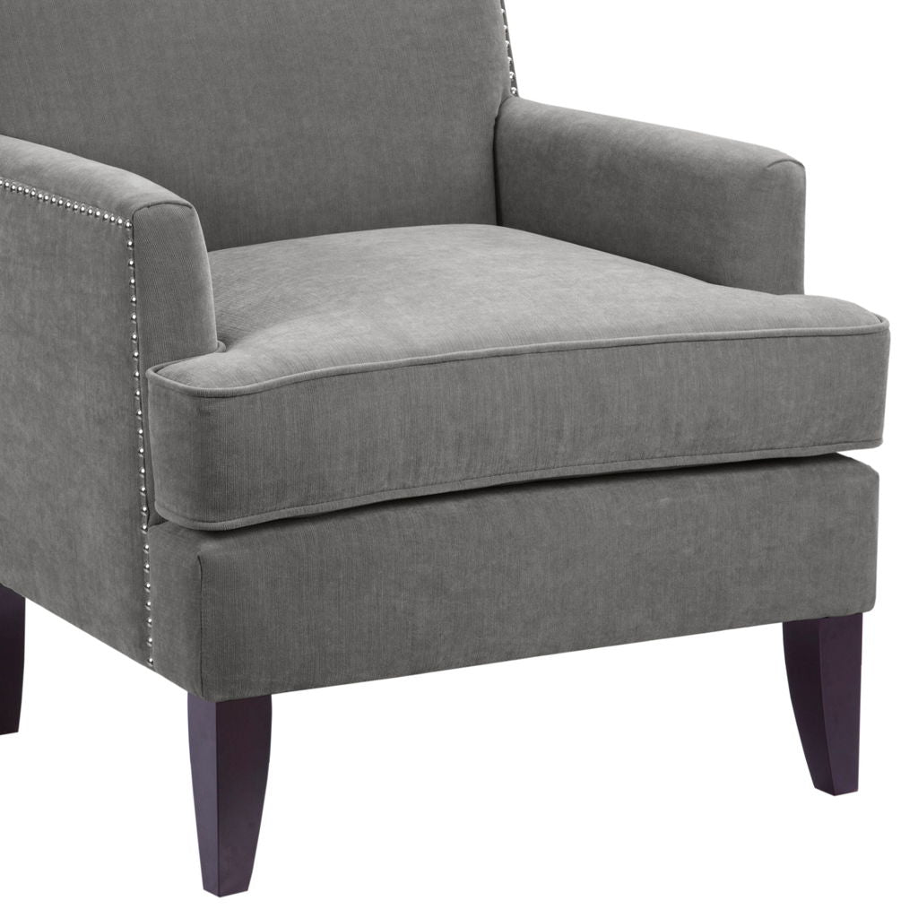 Colton - Track Arm Club Chair - Gray