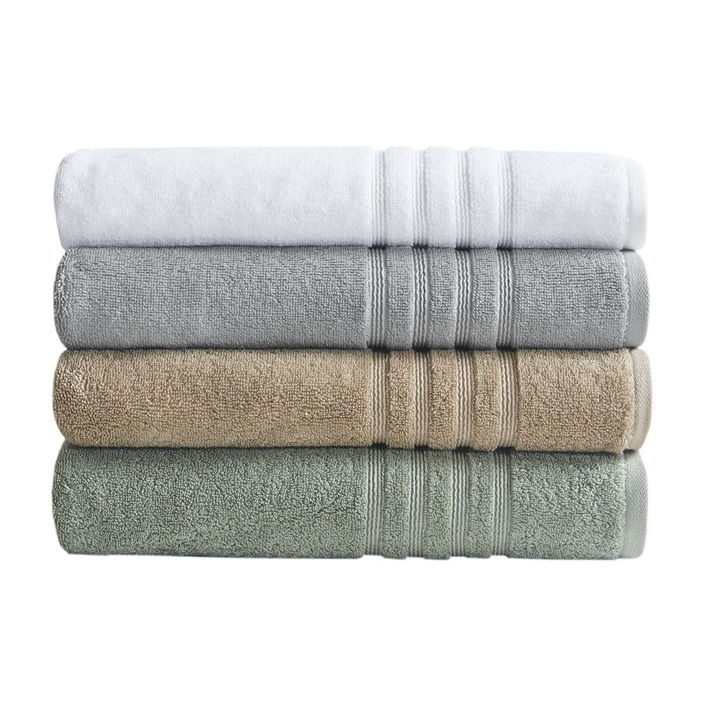 Nurture - Sustainable Antimicrobial 6 Piece Towel Set - Gray