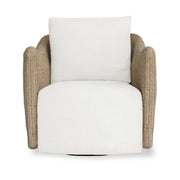 Sunset - Outdoor Swivel Lounge Chair - Oatmeal / Oyster White