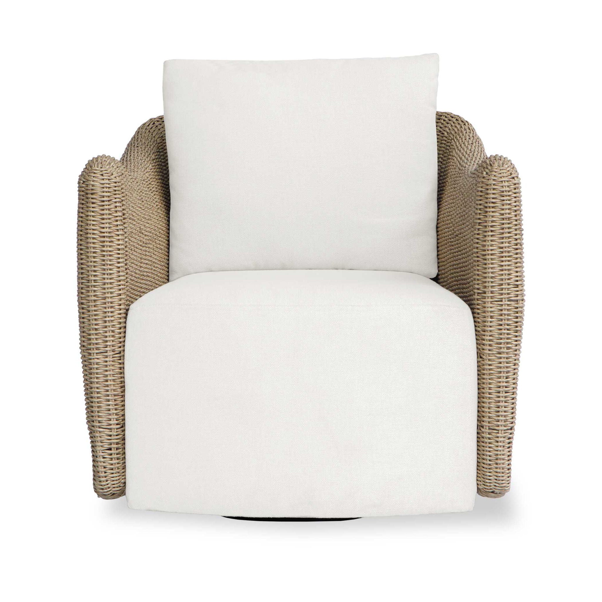 Sunset - Outdoor Swivel Lounge Chair - Oatmeal / Oyster White