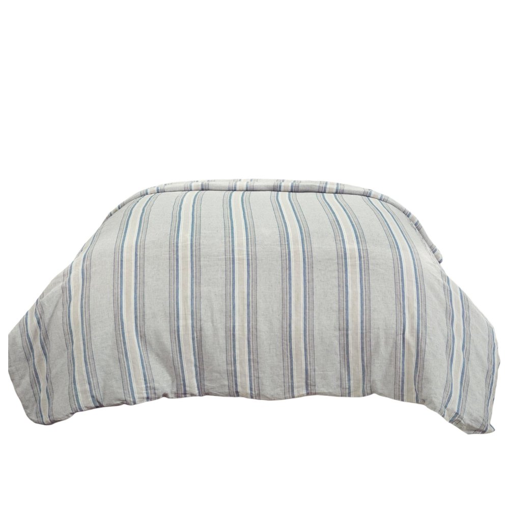 Natural Queen Linen Dry Clean Only Polyester Duvet Cover