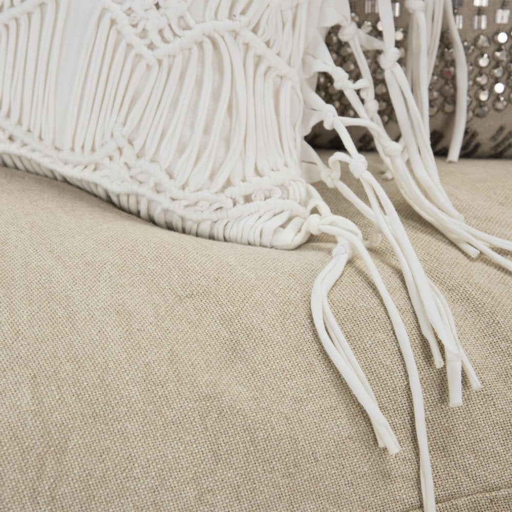 Natural King Cotton Washable Polyester Duvet Cover Set With Two Shams