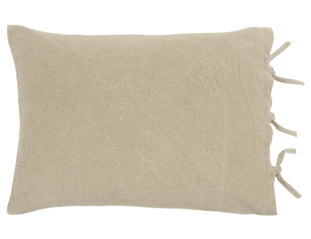 Natural King Cotton Washable Polyester Duvet Cover Set With Two Shams