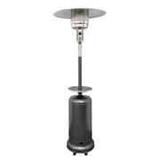 48000 BTU Silver Steel Propane Cylindrical Pole Standing Patio Heater