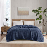 Burlington - Berber Blanket - Navy
