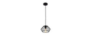 Black Unique Statement Metal Dimmable Chandelier With Black Shades