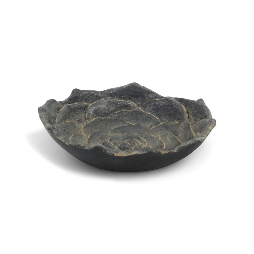 5" Black Novelty Metal Handmade Tray