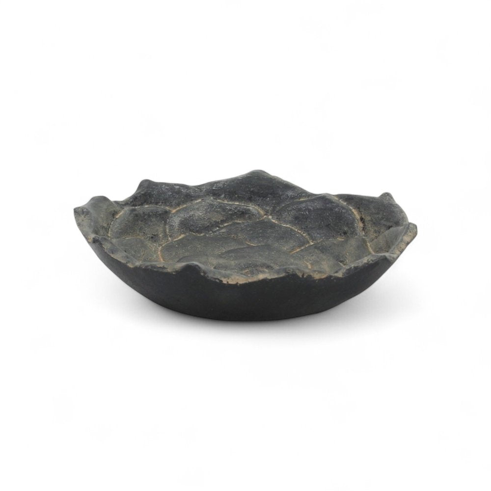 5" Black Novelty Metal Handmade Tray