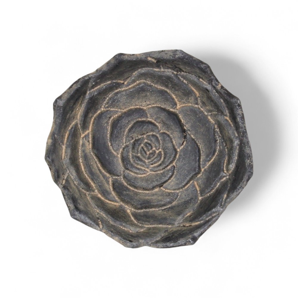 5" Black Novelty Metal Handmade Tray