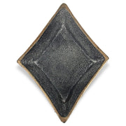 5" Black Cast Iron Diamond Square Bowl