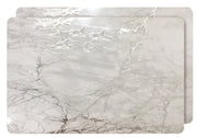 12" X 18" Silver And Gray Abstract Placemats