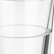 Set of Two Clear Crystal Glass Narrowing Shape Stemless Pint Glass