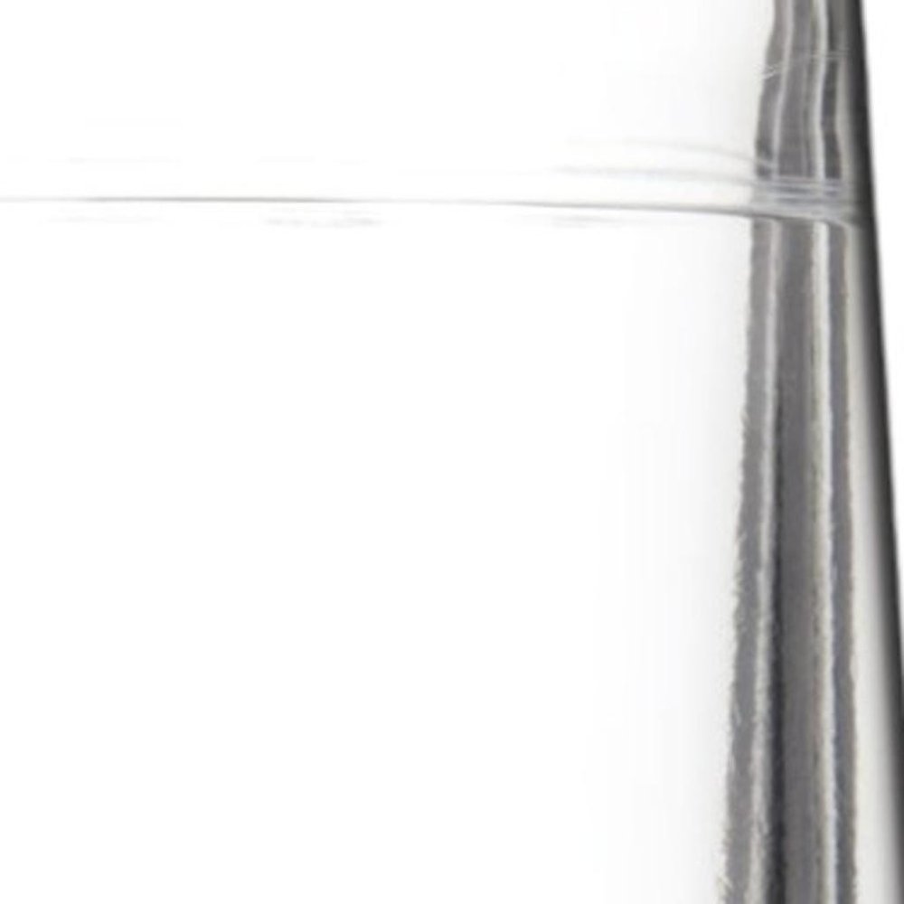 Set of Two Clear And White Plastic Angular Shape Stemless White Wine Glass