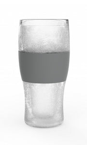 Clear And Gray Tritan Plastic Unique Shape Stemless Pint Glass