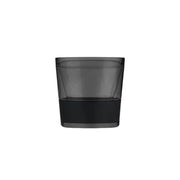Set of Two Black Tritan Plastic Straight Shape Stemless Whiskey Glass