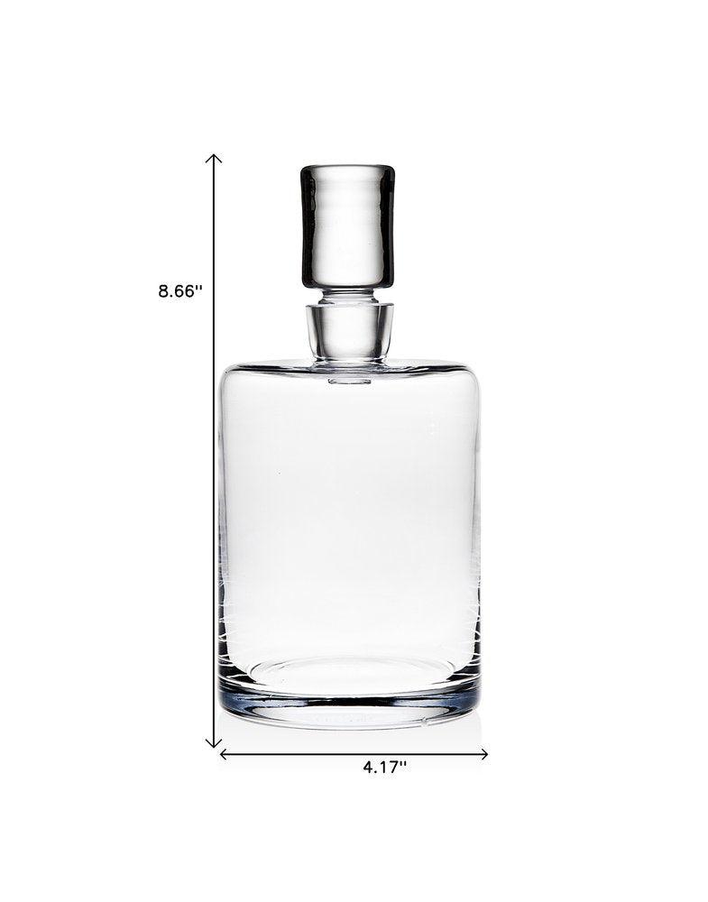 Clear Lead Free Crystal Stemless Decanter