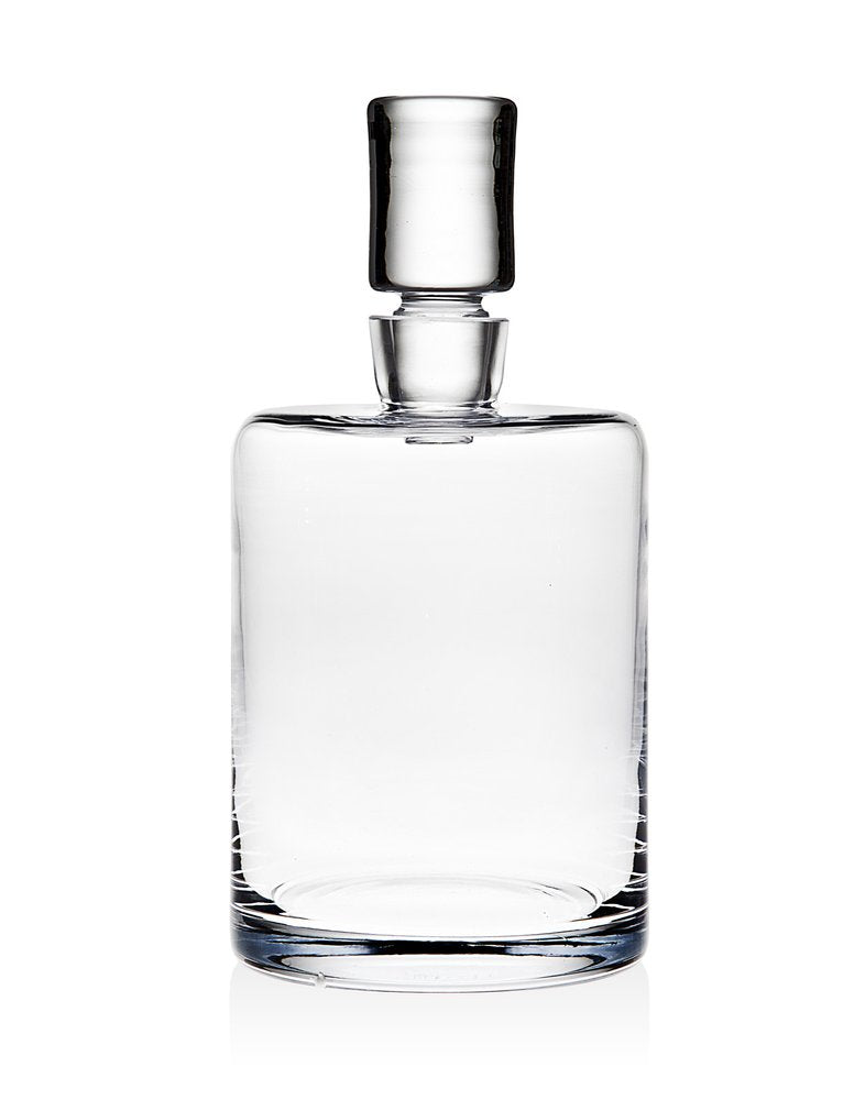 Clear Crystal Straight Shape Stemless Decanter