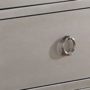 57" Platinum Solid and Manufactured Wood Seven Drawer Triple Dresser