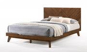 Walnut Wood King Bed Frame