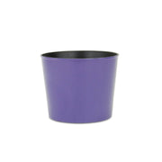 7" Navy Blue Recycled Plastic Indoor Outdoor Round Pot Planter