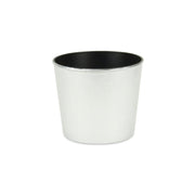6" Silver Recycled Plastic Indoor Outdoor Round Pot Planter